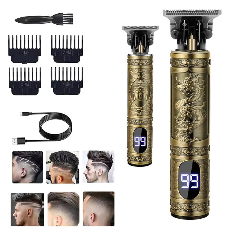 Elektrische Haarschneidemaschine T9 für Herren, Gold - Bild 2