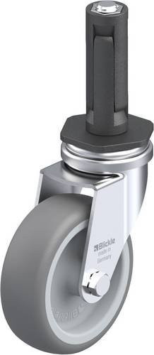 Blickle LRA-TPA 75G-ER02 Lenkrolle in Silber, Rad-Durchmesser: 75 mm, Tragfähigkeit: 75 kg - Bild 1