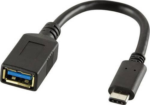 LogiLink USB-C auf USB 3.2 Gen 1 A Adapter Schwarz CU0098 Länge: 15,00 cm - Bild 1