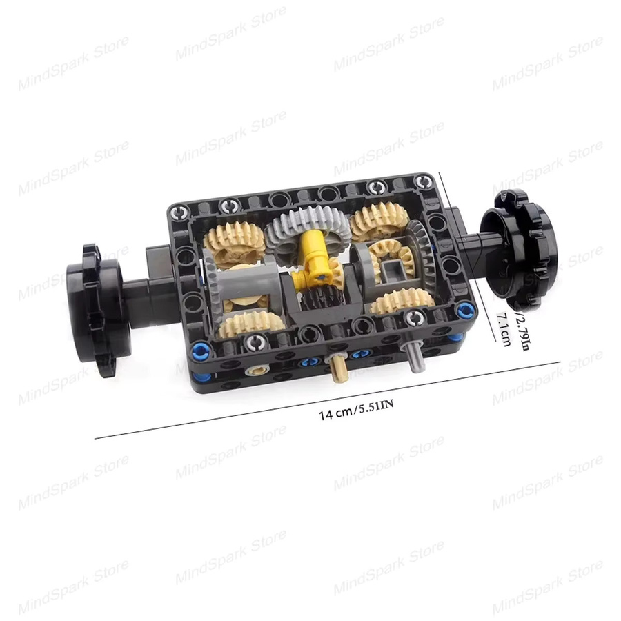 Wishiot Mini Bricks Tank Bausteine mit Doppel-Wellen-Lenkung und Motor-Control-Struktur für DIY-Modellbau - Bild 2