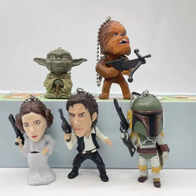 HEROCROSS Star Wars Schlüsselanhänger Blind Box, 5-teiliges Set, Mini Actionfigur - Bild 2