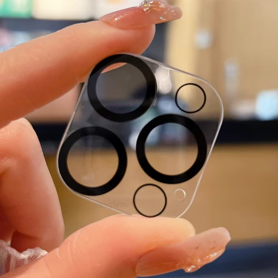 DIXSG 5er Set Kameralinsen-Schutz aus gehärtetem Glas für iPhone 17 16 15 14 13 Pro Max Plus Mini in Schwarz - Bild 2