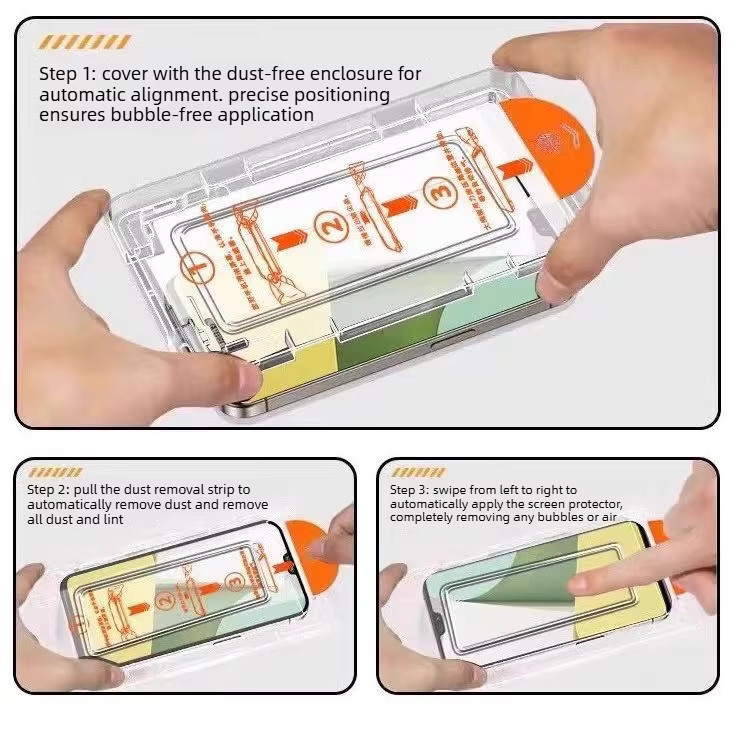 Xiaomi Anti-Peep Displayschutzfolie der 2. Generation für 17T und 17TPro, transparent, mit automatischer Staubentfernung und Installationsset - Bild 2