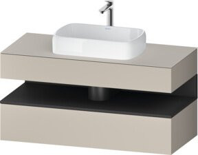 Duravit Waschtischunterschrank Qatego in Grau, B/T/H: 120 x 55 x 60 cm - Bild 1