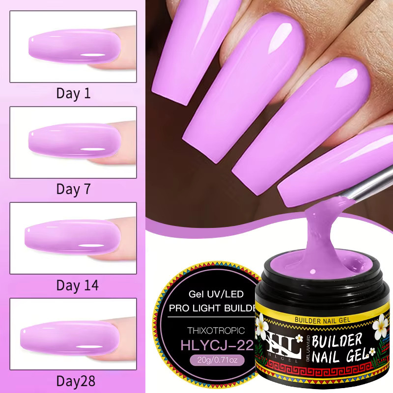 HLGEL Nagelverlängerungsgel, Transparent, 20g - Bild 6