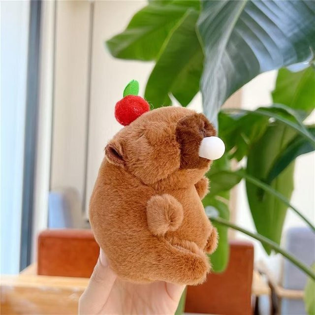 Yiran toy Capybara Plüsch Schlüsselanhänger, Stressabbau Spielzeug, Braun - Bild 1
