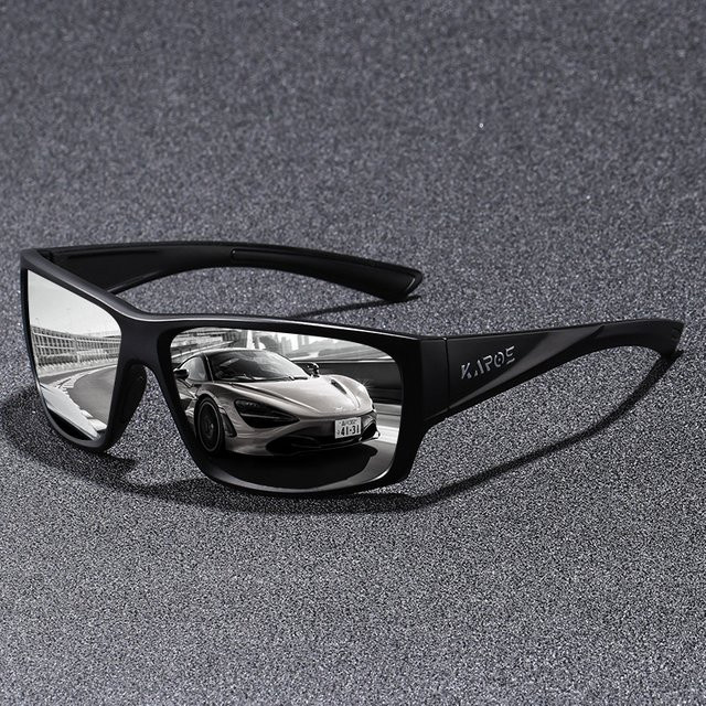 KAROS Sonnenbrille, Vollrand, Kunststoff, Schwarz, Unisex, polarisiert - Bild 1