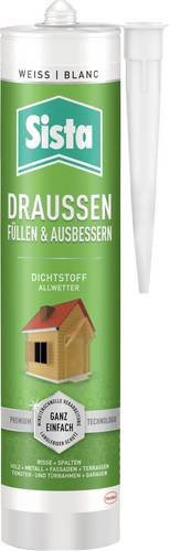 Sista SLOWS Sanitär-Silikon in Weiß, überstreichbar, 280 ml - Bild 1