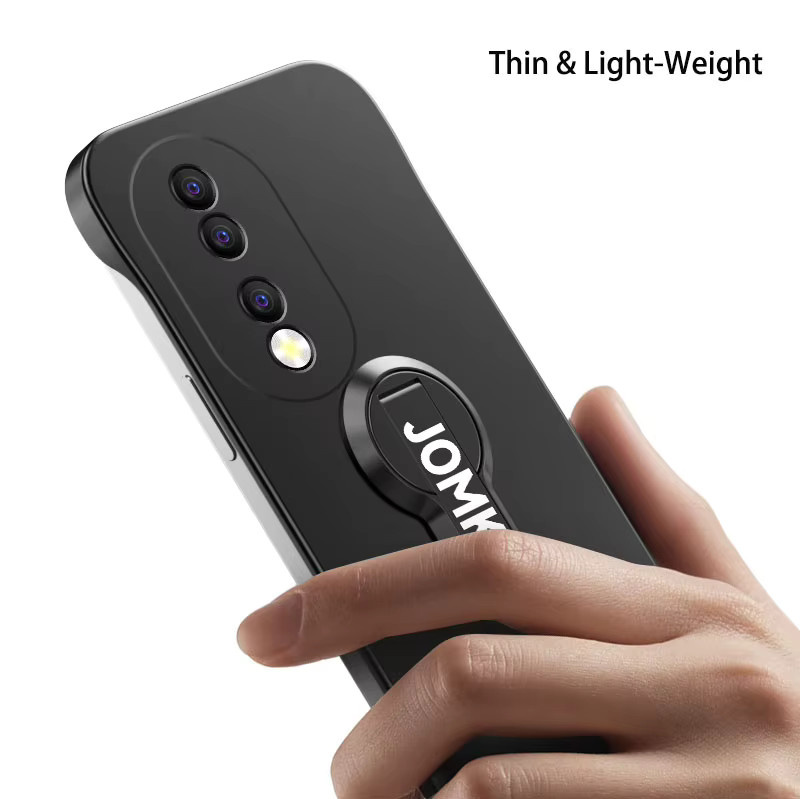 Fudusaidman Stoßfeste 360 Grad Drehbare Handyhülle für Honor Magic 6 Pro 7 Lite X9C Matt Schwarz und Blau - Bild 4
