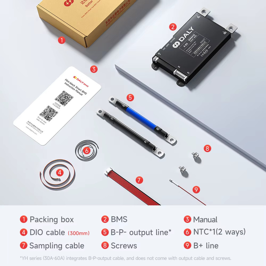 Daly Smart BMS Bluetooth Batteriemanagementsystem für LiFePO4 Li-Ion LTO in Schwarz - Bild 4