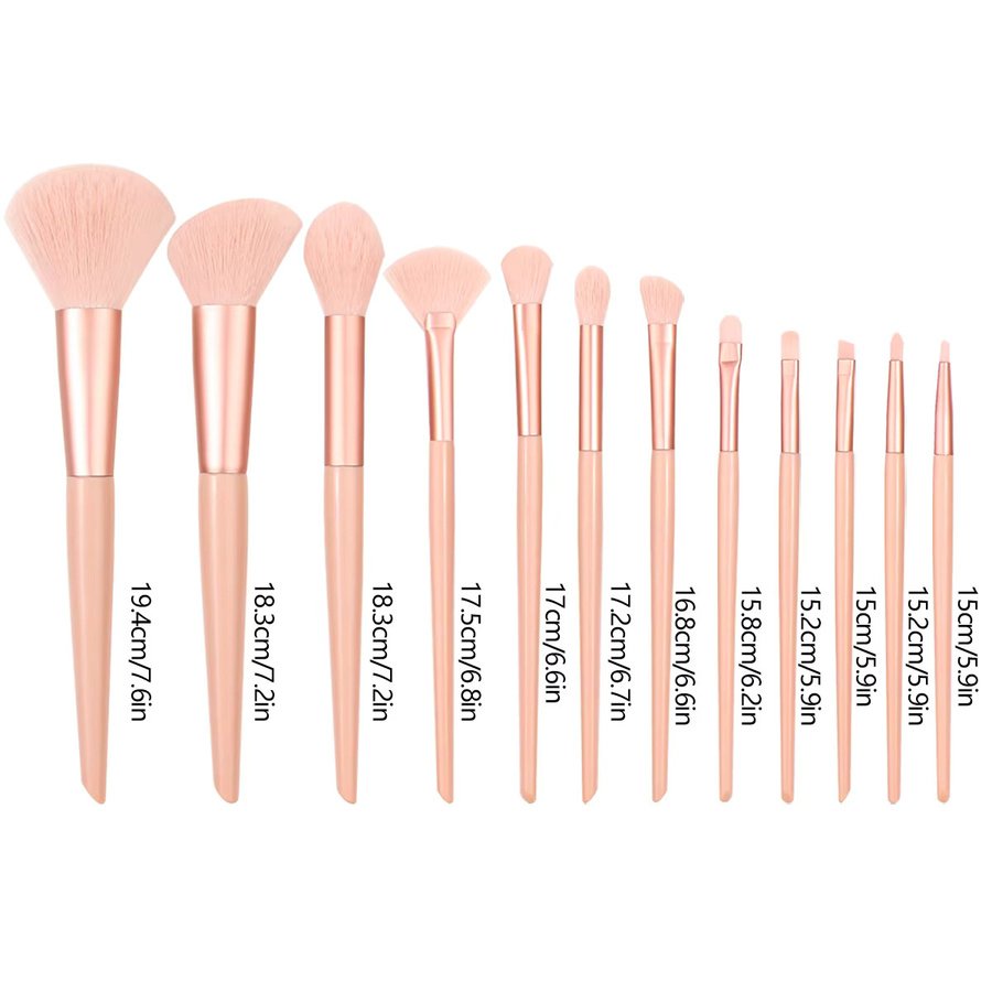 KOSSHOW Make-up Pinsel Set, 12 Stück, Pink, Unisex - Bild 2