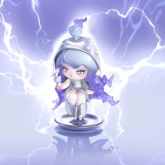 POP MART CHAKA Licht Sprite Serie Blind Box Kawaii Anime Action Figure Rainbow - Bild 1