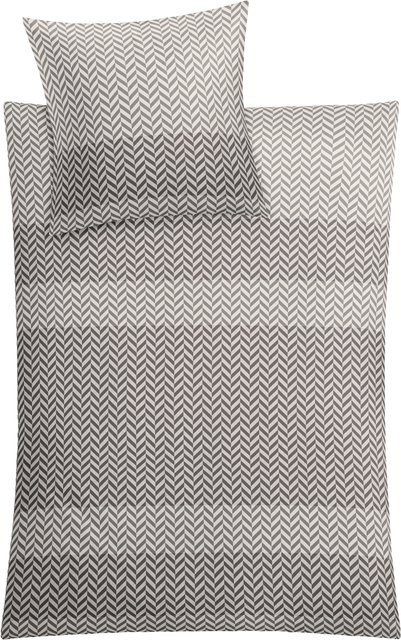 Kleine Wolke Bettwäsche COSY aus Mako-Satin in Grau, Bettbezug B/H: 135 x 200 cm - Bild 1