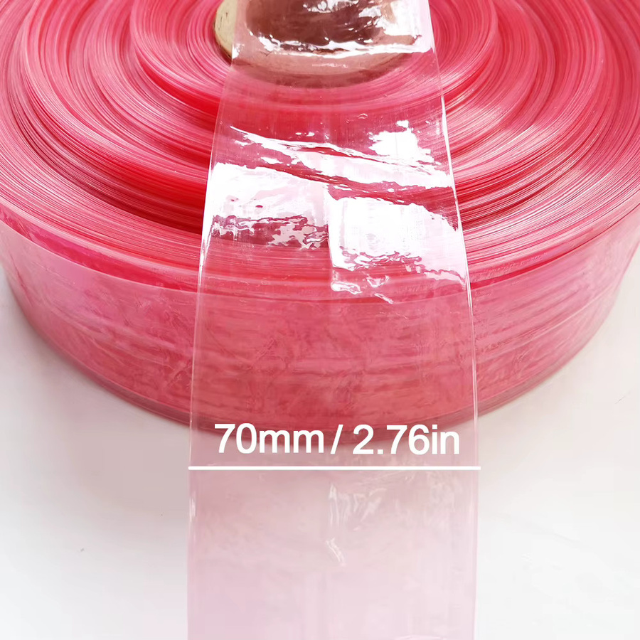 SAFEBET Transparente Rote Kunststoff-Wursthüllen Lebensmittelqualität, Durchmesser: 70 mm - Bild 2