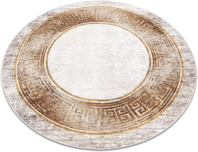 RugsX Teppich Miro Beige quadratisch B/B: 200 x 200 cm aus Polyester, waschbar und rutschfest - Bild 1