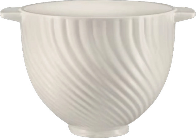 KitchenAid Rührschüssel aus Keramik 4,7 l 5KSM2CB5MR Meringue Weiß Rund - Bild 1