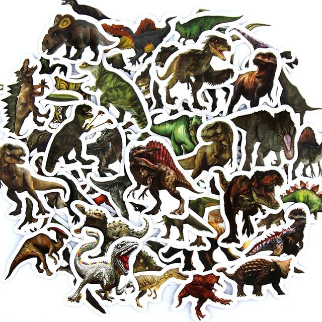 Bandai Dinosaurier-Aufkleber, 100-teiliges Set, multicolour - Bild 1