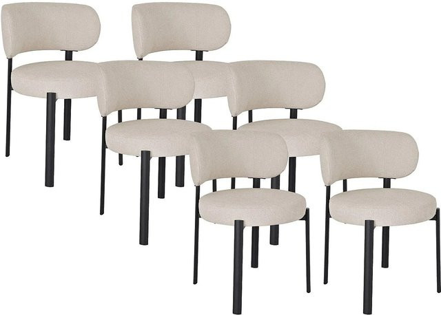 Vente-unique Stuhl Asilova Beige mit Metallgestell für das Esszimmer - Bild 1