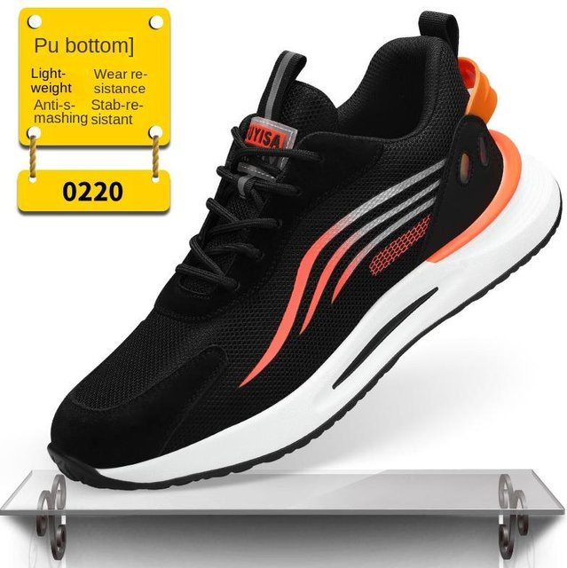 Avant-garde Arbeitsschutzschuhe für Herren in Schwarz mit Stahlkappe, Größe 46 - Bild 1