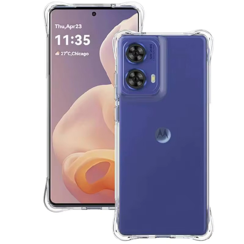 Stoßfeste Airbag TPU Schutzhülle für Motorola Moto Edge 70 Ultra, 70 Fusion+, X70 Air Pro, G77, G67, G57, Power in Transparent - Bild 5