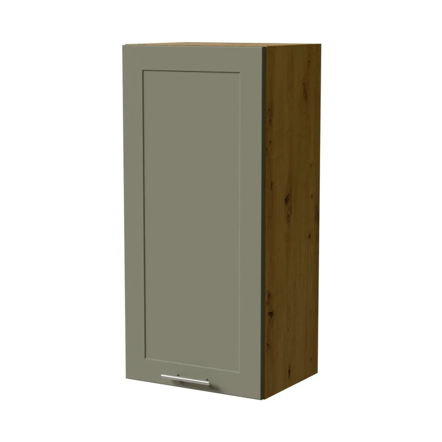 Feldmann-Wohnen Hängeschrank Oslo W4 in Eiche Artisan und Reed Green Matt, B/T/H: 45 x 32,5 x 96 cm - Bild 2