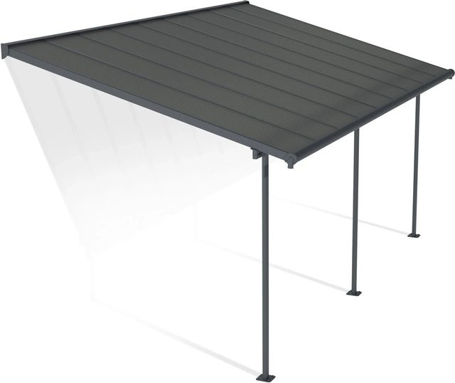 Canopia Terrassenüberdachung Capri in Anthrazit Grau mit Polycarbonat-Dach - Bild 1