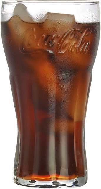 van Well Konturgläser Coca Cola Tumbler, transparent, 400 ml, 6er Pack - Bild 1