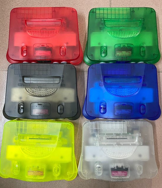 Nintendo N64 Original-Spielkonsole Retro US-Version in transparentem Gelb - Bild 1