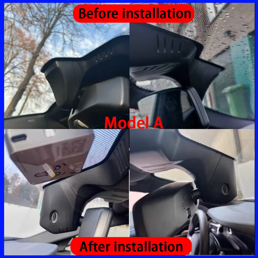 HighCam 4K UHD Dashcam Set mit Front- und Heckkamera für BMW 5er 6er 7er Serie G30 G31 M5 F90 G32 G11 G12 M6 M7, WLAN Videorekorder in Schwarz - Bild 2