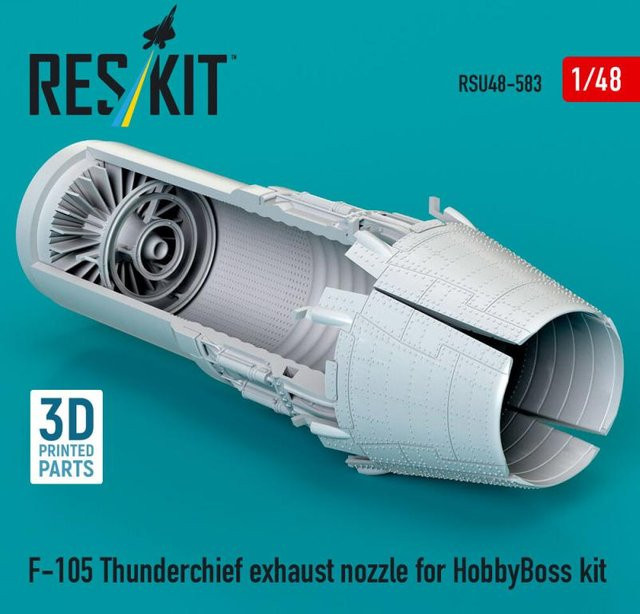HobbyBoss F-105 Thunderchief exhaust nozzle, Zubehör, 1:48 - Bild 1