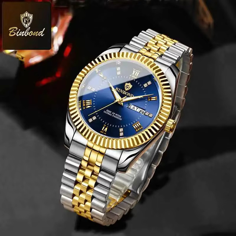 BINBOND Armbanduhr, Quarz, Edelstahl, Herren - Bild 2