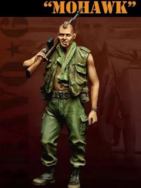 Gk Soldat Harzfigur, Modellbausatz, Maßstab 1:35, mit Rauch - Bild 1