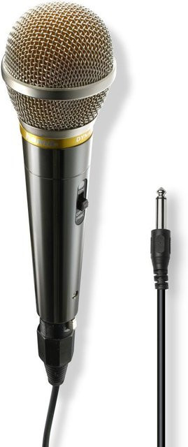 Hama Dynamisches Mikrofon Vocal Pro in Silber mit 3,5 mm Klinkenanschluss - Bild 1