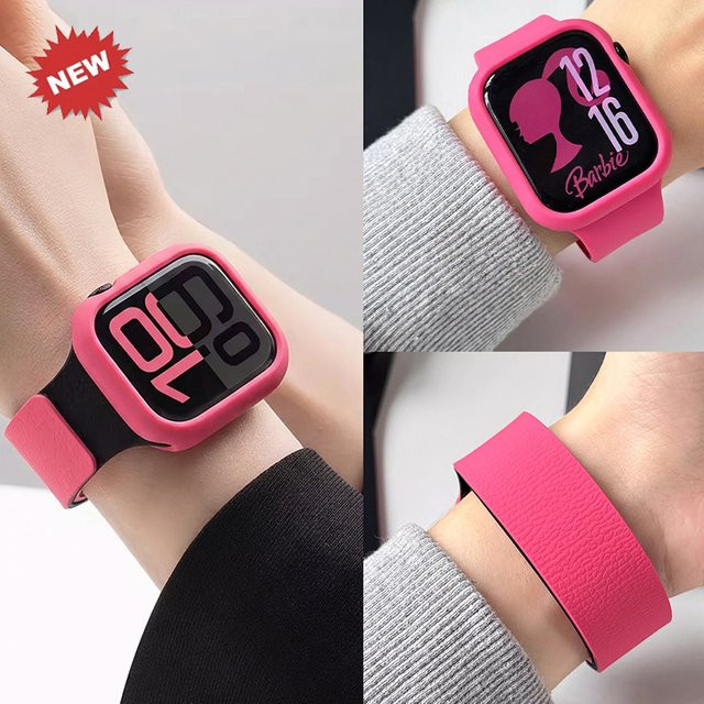 OAKCHARM Uhrenarmband Silikon-Magnetarmband mit Hülle, Schwarz, Unisex - Bild 1