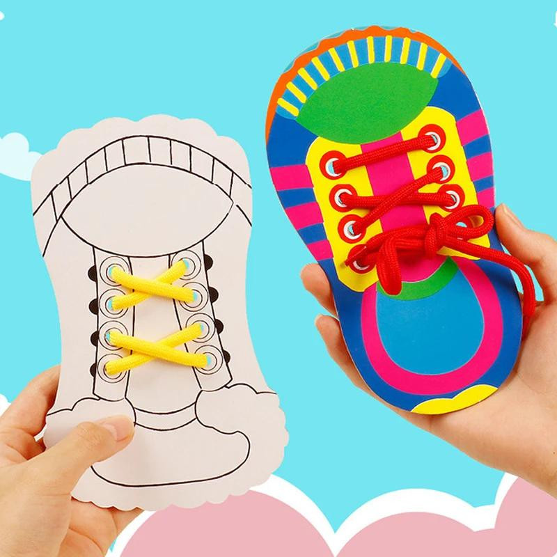 Yiran bag Schnürsenkel Einfädeln Lernspielzeug für Kinder 3-6Y - Bild 2