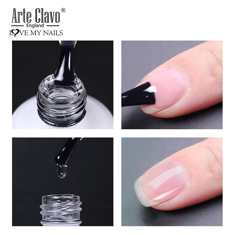 Arte Clavo Base Coat Gel, Clear, 15 ml - Bild 2