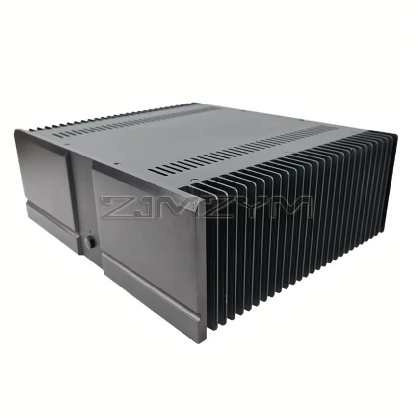 Aluminium Power Verstärker Gehäuse für Klasse A Verstärker Chassis DIY Audio Zubehör in Schwarz - Bild 2