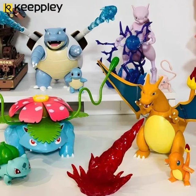 Keeppley Pokémon Venusaur Charizard Zimmer-Dekoration, Bausteine - Bild 1