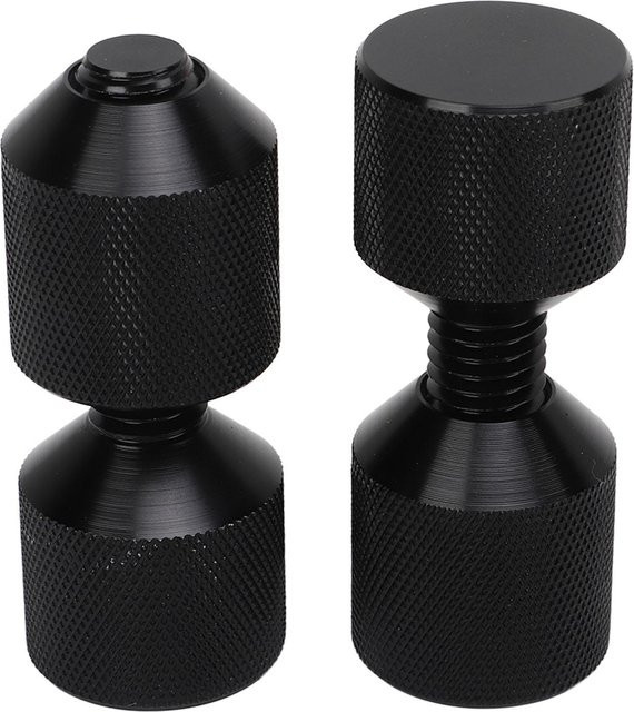 KaiSai 2er-Set Aluminium Zweiloch-Stifte Set für ASME 150LB Flansche, Farbe Schwarz - Bild 1