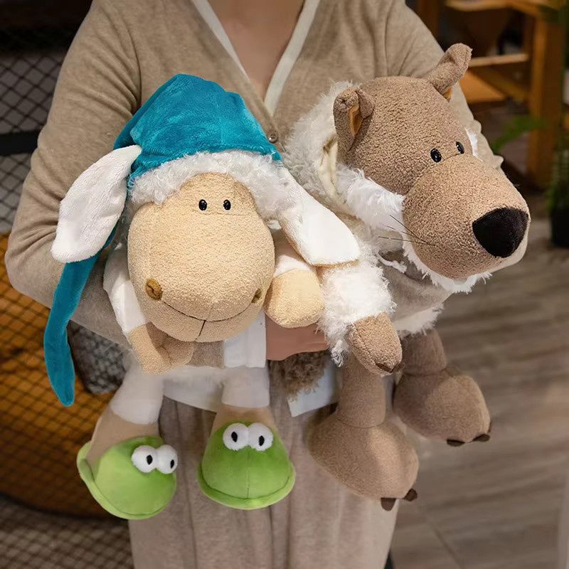 Gegemuchen Wolf in Schaf Kleidung, Plüschtier, Lammspielzeug - Bild 2
