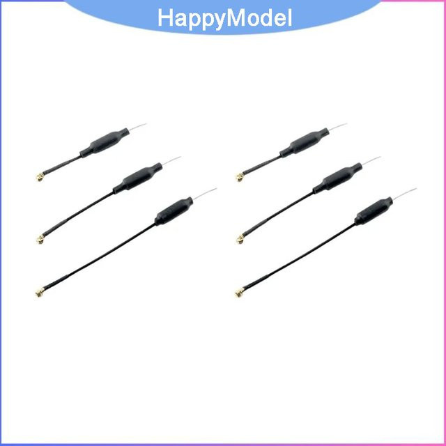 HappyModel 5.8G Linear-Dipol-Antennen-Set, 5 Stück, UFL, Schwarz, für Mobula7/8 Tinywhoop Nano FPV Drohnen-Ersatz - Bild 1
