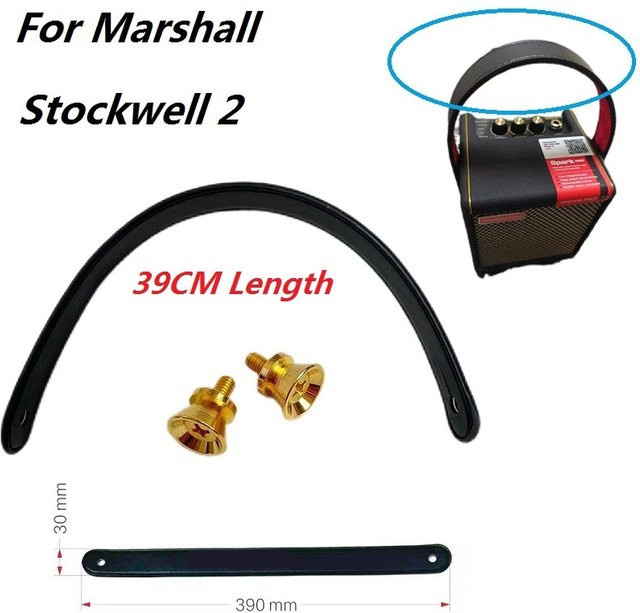 Marshall Stockwell II Ersatz-Tragegurt aus Leder in Schwarz, Länge: 39 cm - Bild 1