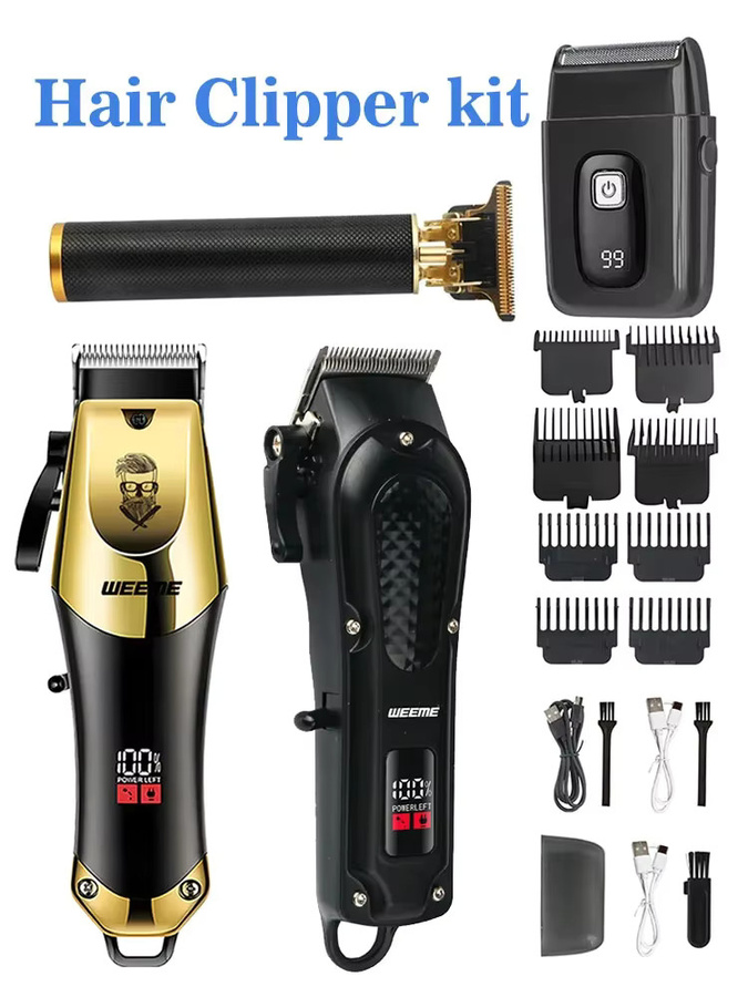 XMSJ Elektrischer Haarschneider und Bartschneider-Set, Schwarz, Herren - Bild 6