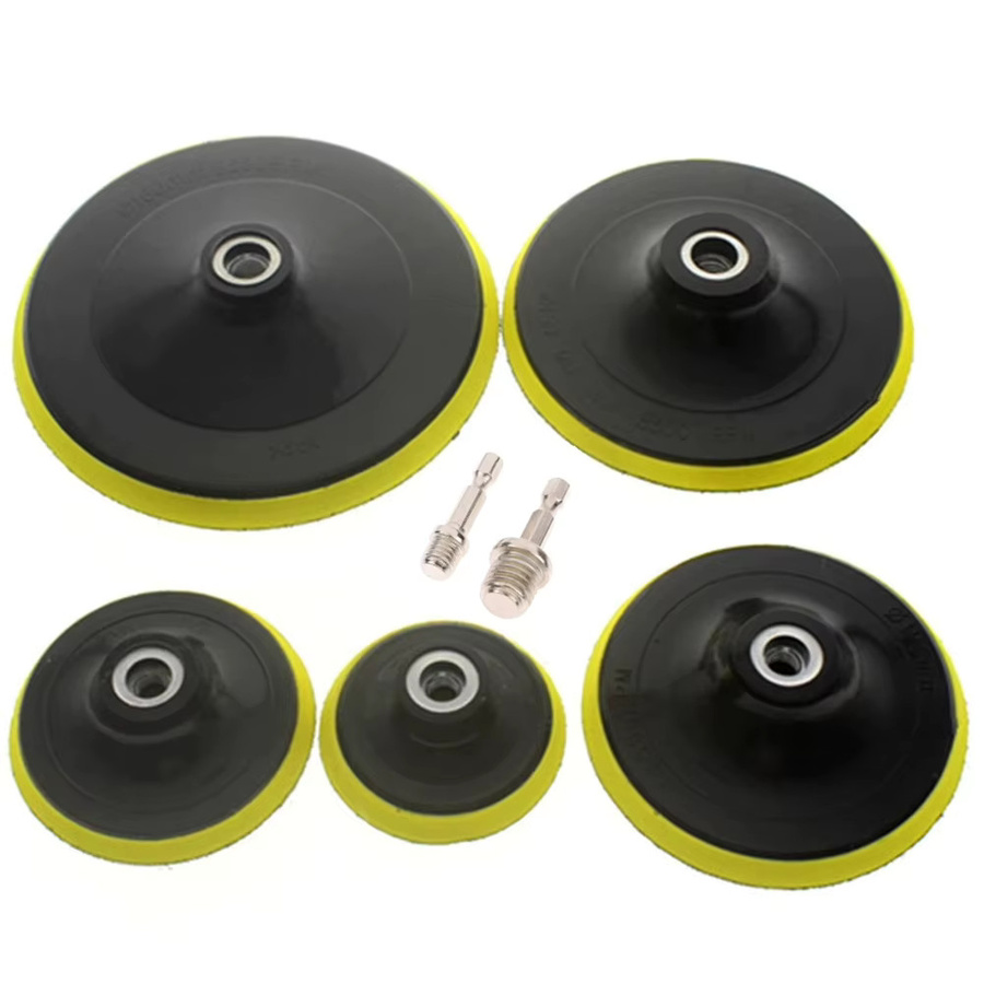 Vibratite Selbstklebende Polierplatte mit Adapter für Winkelschleifer, 3-7 Zoll, 10/14mm Gewinde - Bild 3