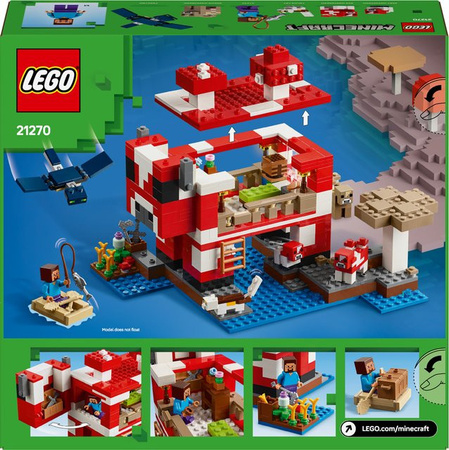 LEGO Minecraft Pilzkuh-Haus Konstruktionsspielzeug ab 8 Jahren