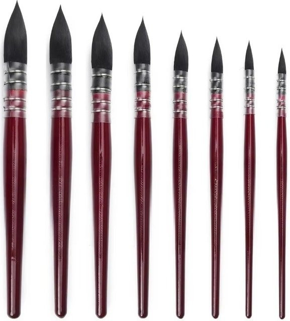 FANBAO Professioneller Aquarellpinsel aus Holz für Künstler und Kunstbedarf - Bild 1