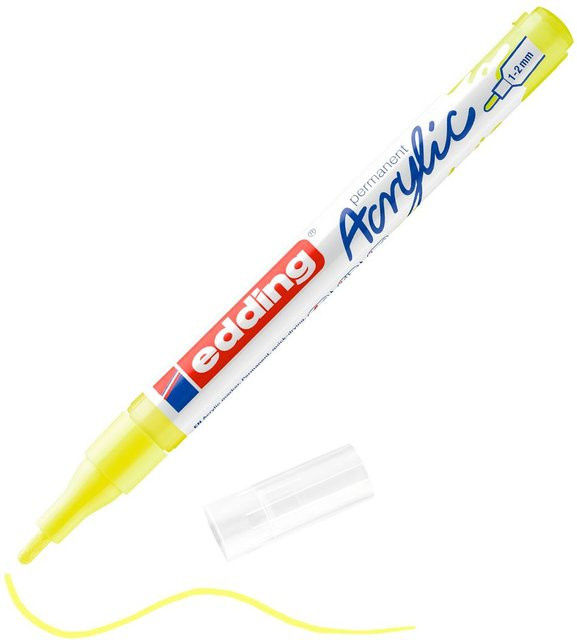 edding 5300 Acrylmarker Fein in Neon-Gelb - Bild 1