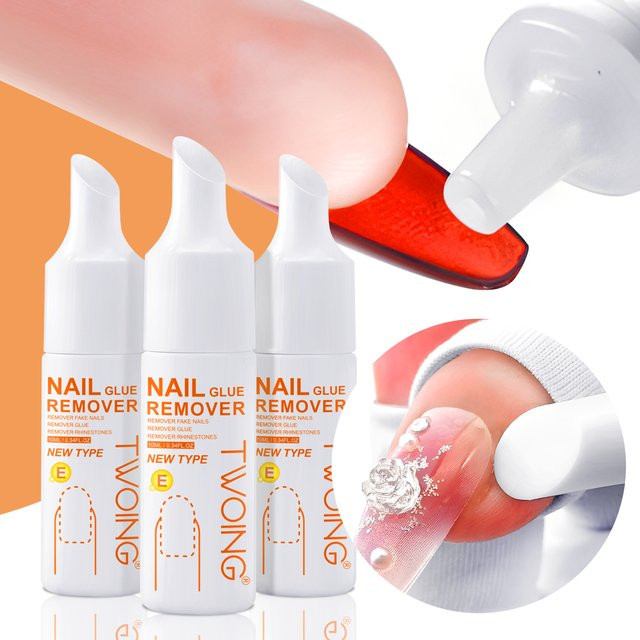 TWOING Nagelkleber-Entferner, 3 Flaschen, Unisex - Bild 1