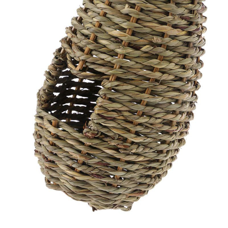 Hängendes Vogelhaus aus Naturfaser als Vogelnest und Unterschlupf für Finken - Bild 3