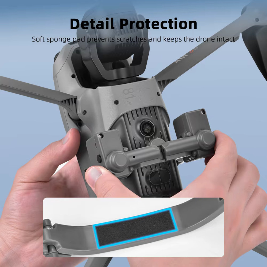 Airdrop-System für DJI AIR 3/3S Drohne in Grau zum Werfen von Angelködern und Zubehör - Bild 4